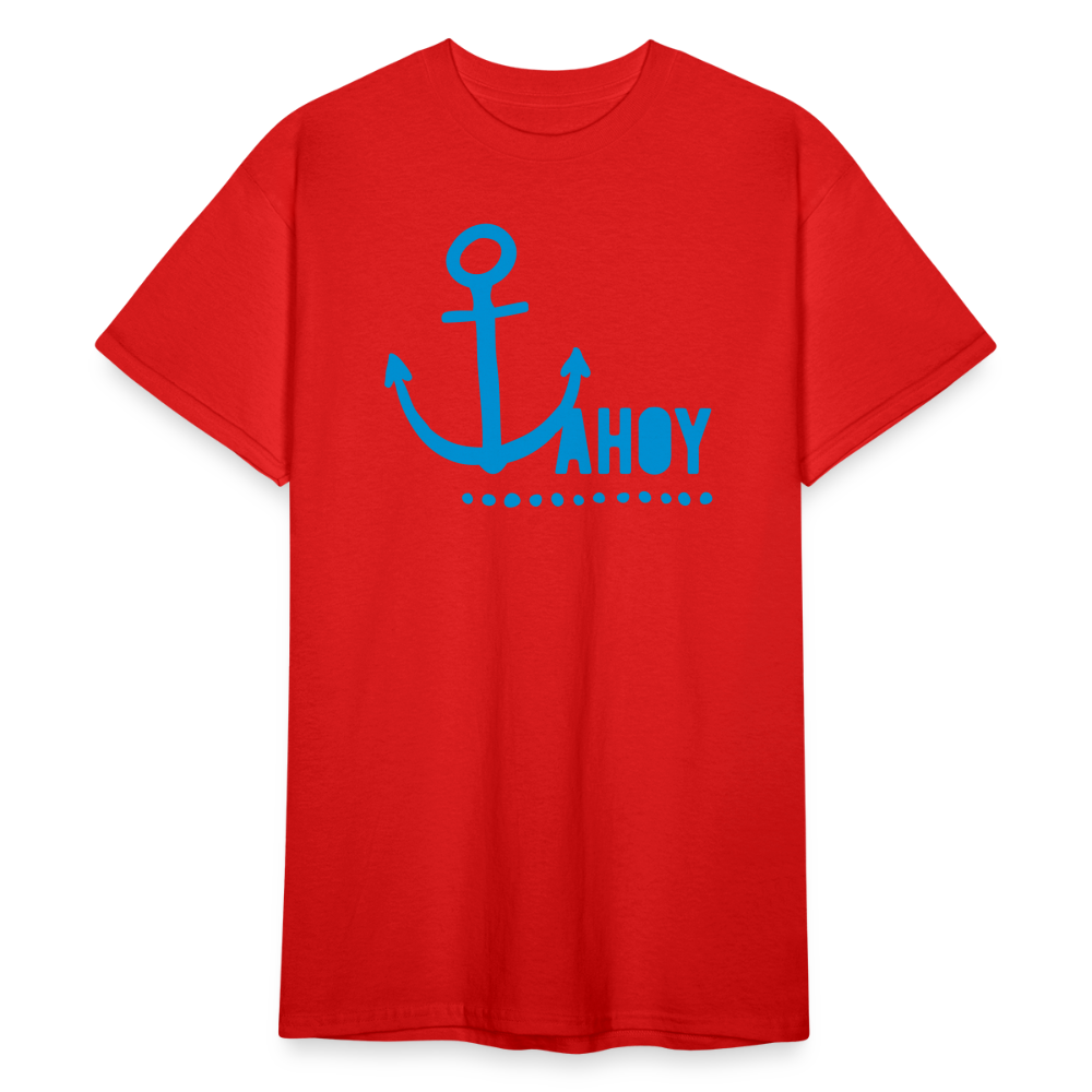 SSW2091 Tshirt Ahoy & Anchor - Rot
