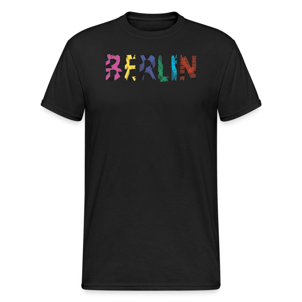 SSW2104 Tshirt BERLIN BUNT - Schwarz