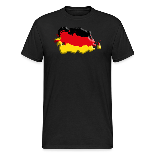 SSW2121 Deutsche Vintage Flagge 3D - Schwarz