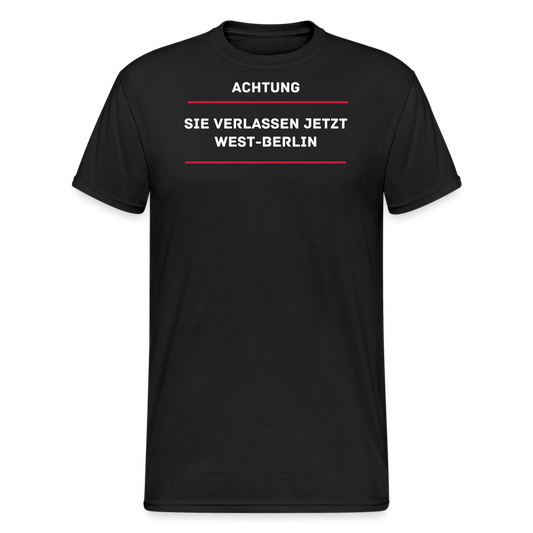 SSW2136 ACHTUNG  SIE VERLASSEN JETZT WEST-BERLIN - Schwarz