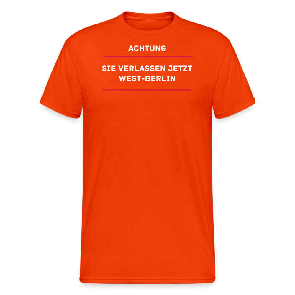 SSW2136 ACHTUNG  SIE VERLASSEN JETZT WEST-BERLIN - kräftig Orange
