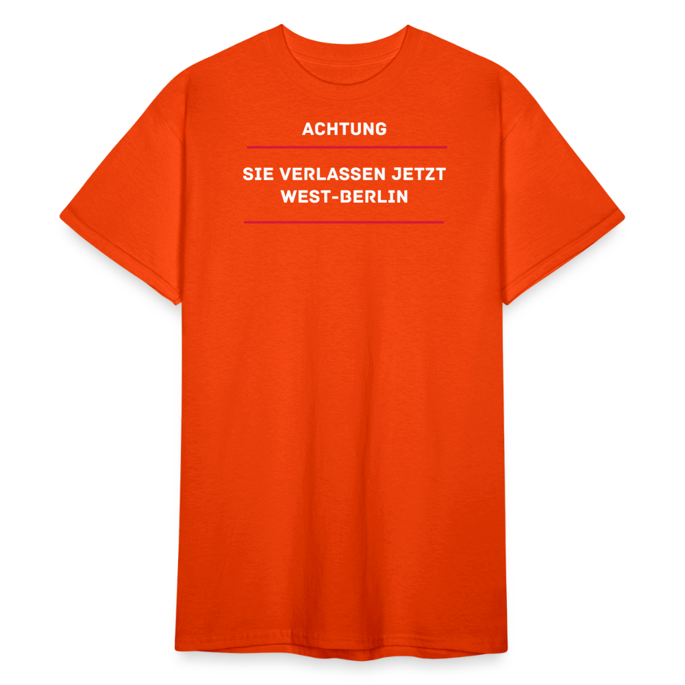 SSW2136 ACHTUNG  SIE VERLASSEN JETZT WEST-BERLIN - kräftig Orange