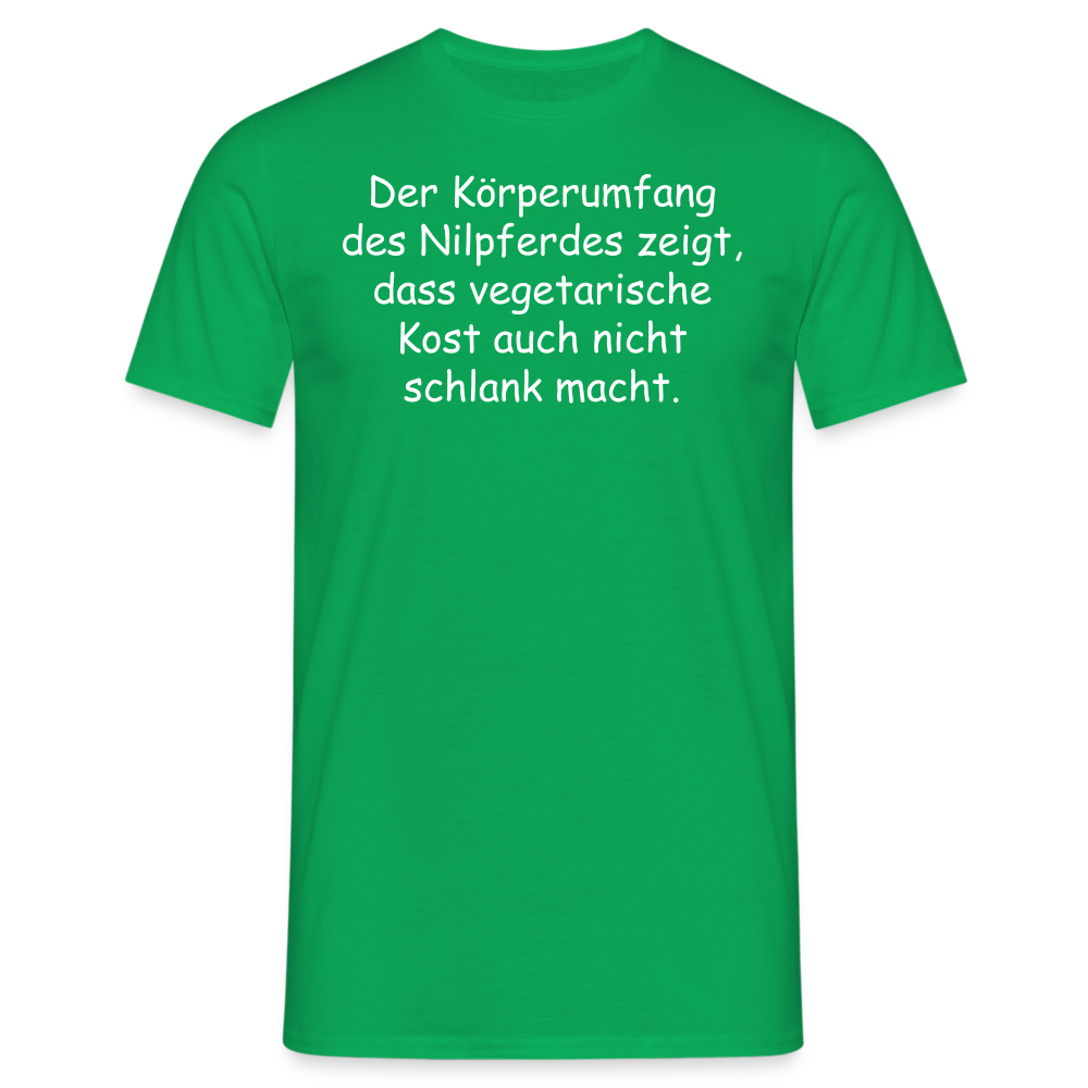 Der Körperumfang des Nilpferdes zeigt, dass vegetarische Kost auch nicht schlank macht. - Kelly Green