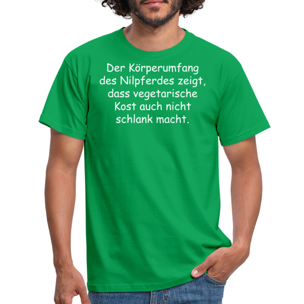 Der Körperumfang des Nilpferdes zeigt, dass vegetarische Kost auch nicht schlank macht. - Kelly Green