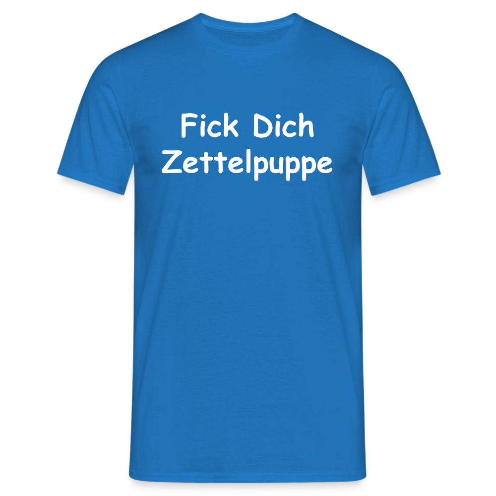 Fick Dich Zettelpuppe - Royalblau
