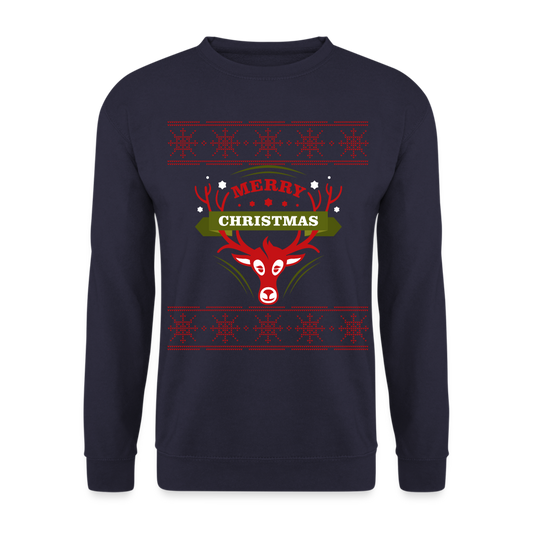 Merry Christmas Unisex Pullover - Navy