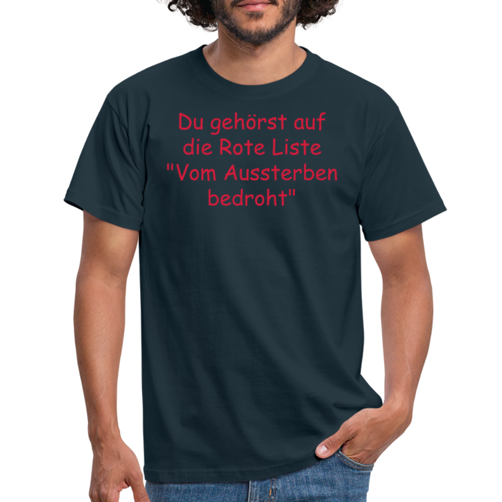 Du gehörst auf die Rote Liste "Vom Aussterben bedroht" - Navy