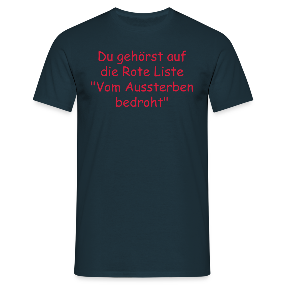 Du gehörst auf die Rote Liste "Vom Aussterben bedroht" - Navy