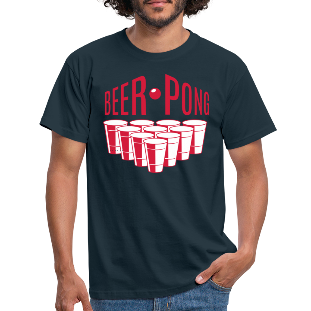 Beer pong logo - Navy
