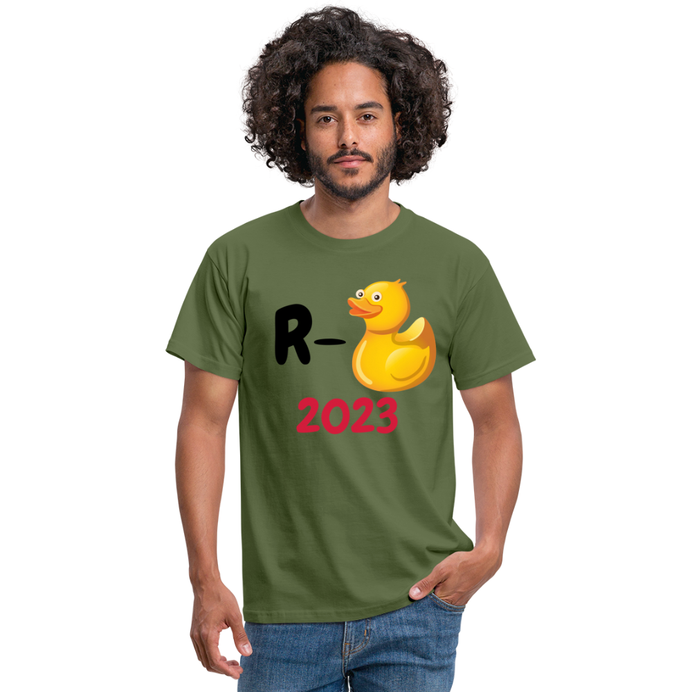 Tshirt ENDLICH R- ENTE bunt - Militärgrün