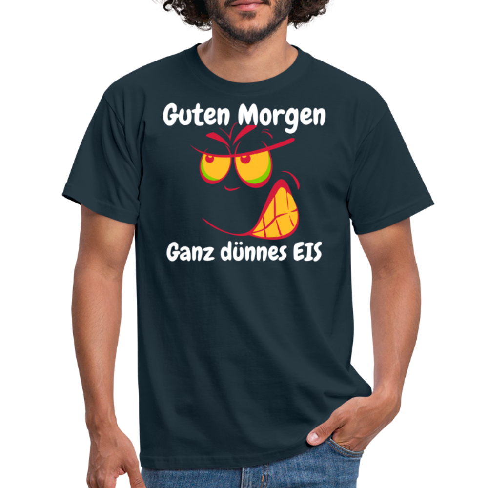 Tshirt Guten Morgen Ganz dünnes EIS - Navy