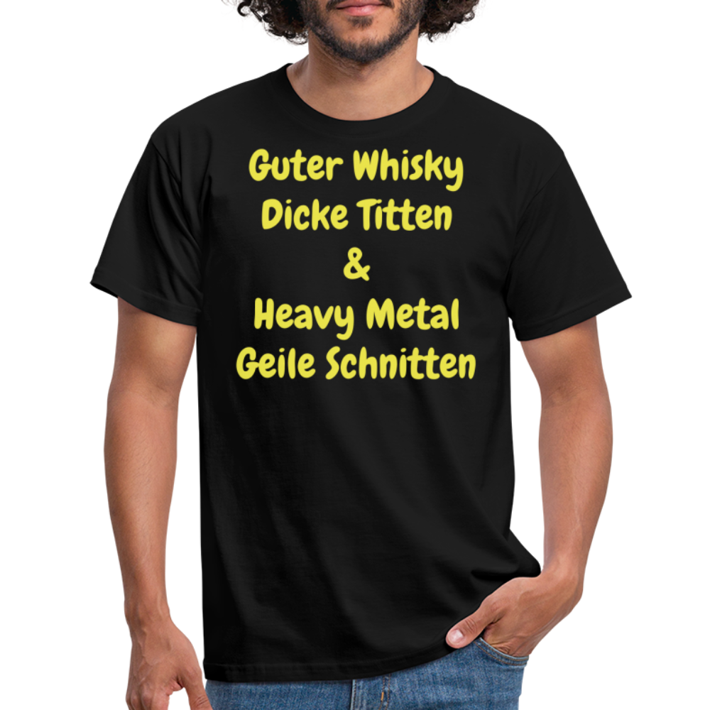 Guter Whisky Dicke Titten & Heavy Metal Geile Schnitten - Schwarz