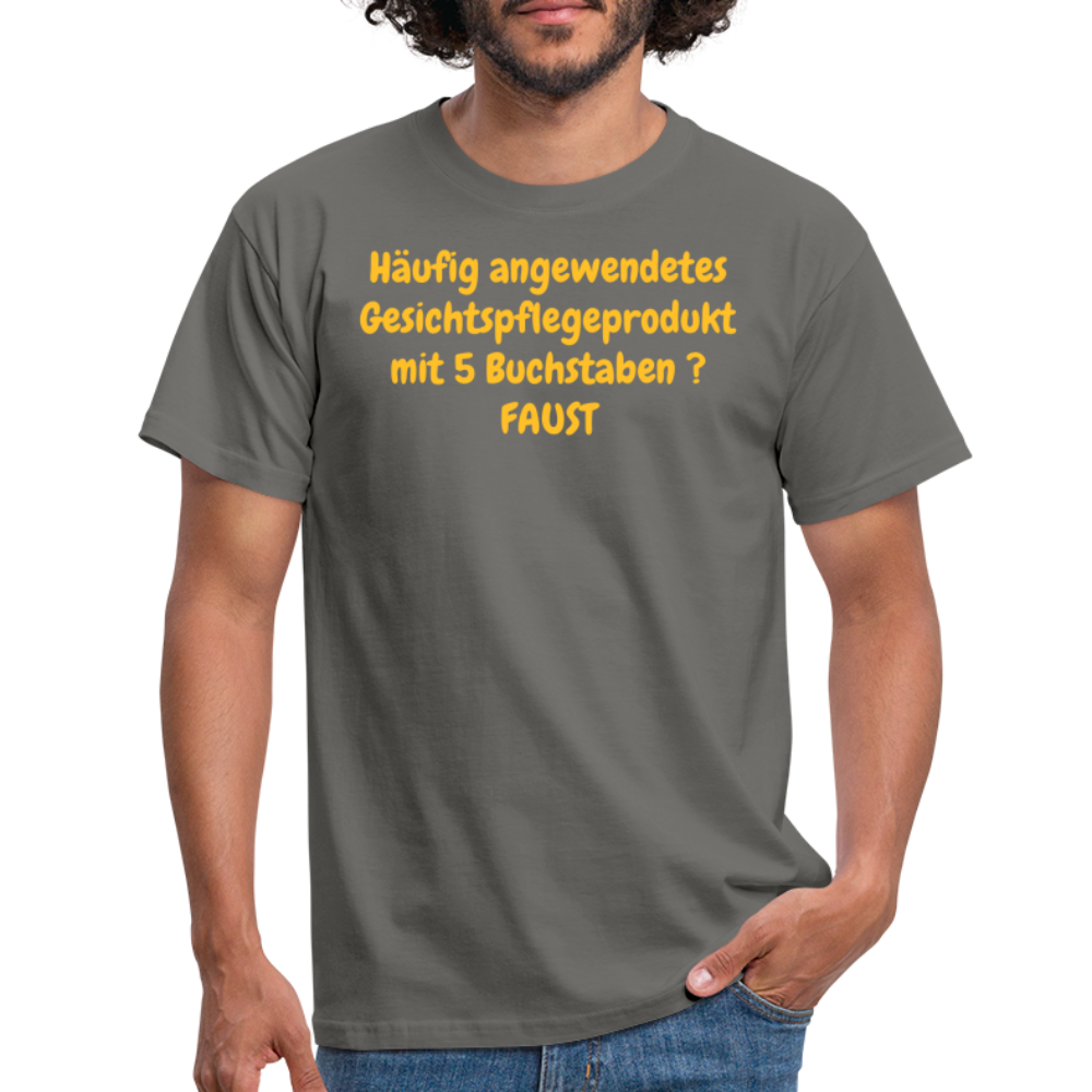 Häufig angewendetes Gesichtspflegeprodukt mit 5 Buchstaben ?  FAUST - Graphit
