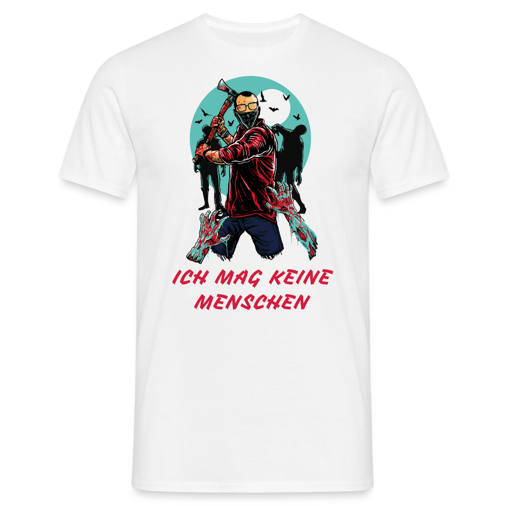 ICH MAG KEINE MENSCHEN Zombie - weiß